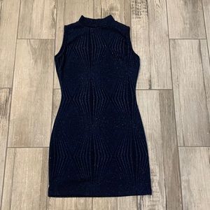 Navy Sparkle Bodycon Dress